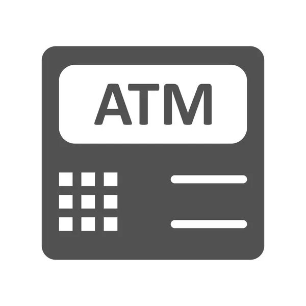 Atm 机器矢量图标标志图标矢量插图 适用于个人和商业用途 — 图库矢量图片