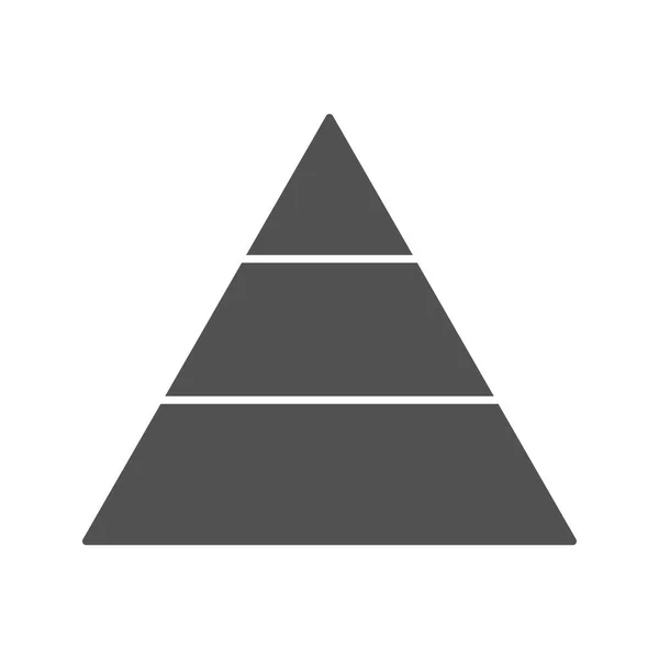 Icono Vector Pirámide Icono Signo Ilustración Vector Para Uso Personal — Vector de stock
