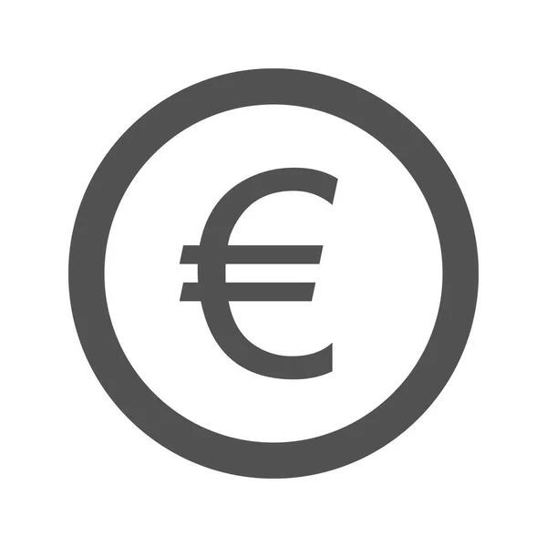 Euro Vector Icon Signaal Pictogram Vectorillustratie Voor Persoonlijk Commercieel Gebruik — Stockvector