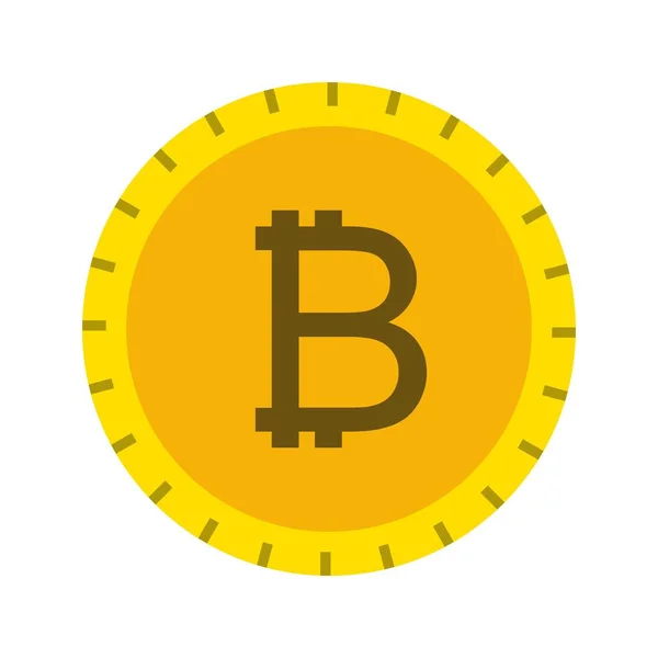 Bitcoin Vektor Ikon Jel Ikon Vektoros Illusztráció Személyes Edzőtermi Használatra — Stock Vector