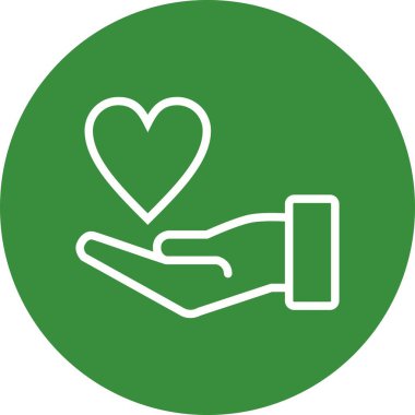 Kişisel ve ticari kullanım için sadaka vektör simge işareti simge vektör çizim..