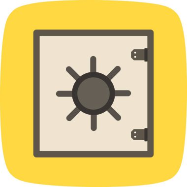 Güvenli vektör simge işareti simge vektör çizim kişisel ve ticari kullanım için..