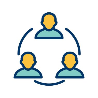 Toplantı vektör simge işareti simge vektör çizim kişisel ve ticari kullanım için..