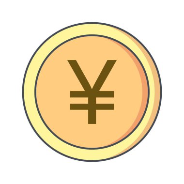 Yen vektör simge işareti simge vektör çizim kişisel ve ticari kullanım için..