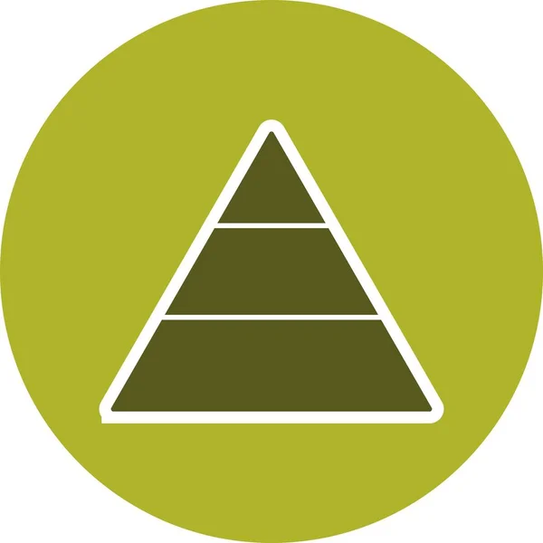 Pyramiden Vektor Symbol Symbol Vektor Illustration Für Den Persönlichen Und — Stockvektor