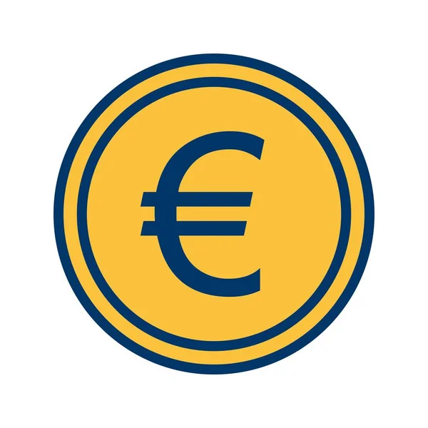 Euro Vector Icon Signaal Pictogram Vectorillustratie Voor Persoonlijk Commercieel Gebruik — Stockvector