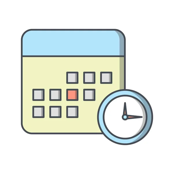 Zakelijke Deadline Vector Icon Teken Icon Vectorillustratie Voor Persoonlijk Commercieel — Stockvector