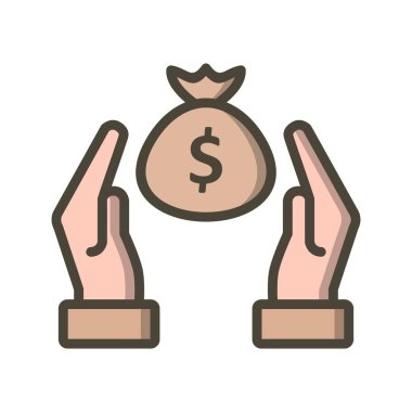 Tasarruf vektör simge işareti simge vektör çizim kişisel ve ticari kullanım için..