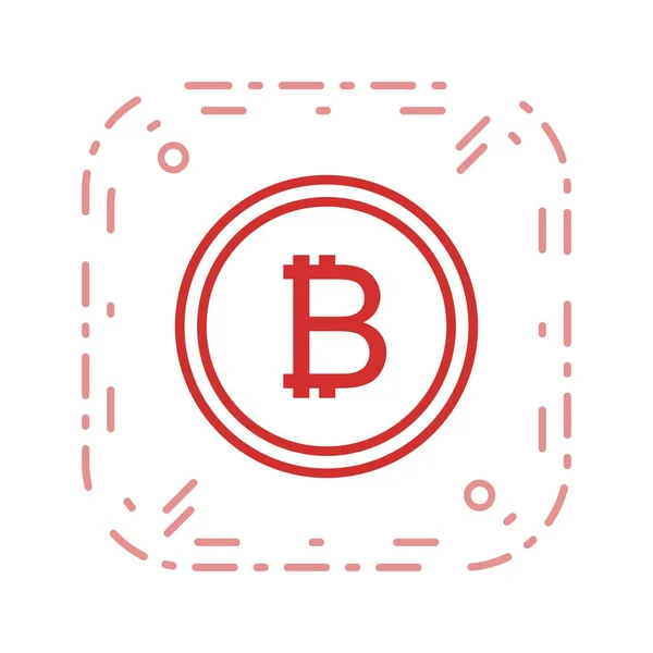 Bitcoin Vector Icon Sign Icon Vector Illustration Personal Commercial Use — стоковый вектор