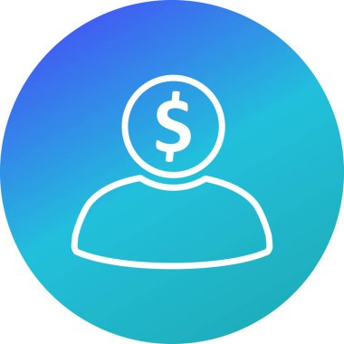 Bankacı vektör simge işareti simge vektör çizim kişisel ve ticari kullanım için..