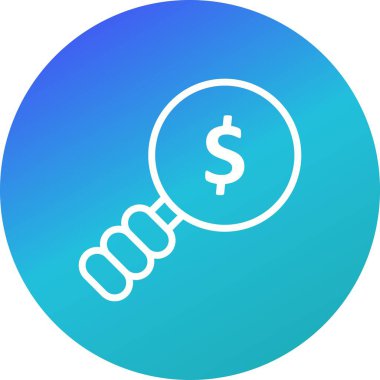 Para arama vektör simge işareti simge vektör çizim kişisel ve ticari kullanım için..