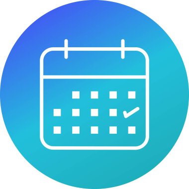 İş takvimi vektör simge işareti simge vektör çizim kişisel ve ticari kullanım için..