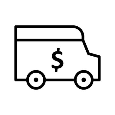 Güvenlik Van vektör simge işareti simge vektör çizim kişisel ve ticari kullanım için..