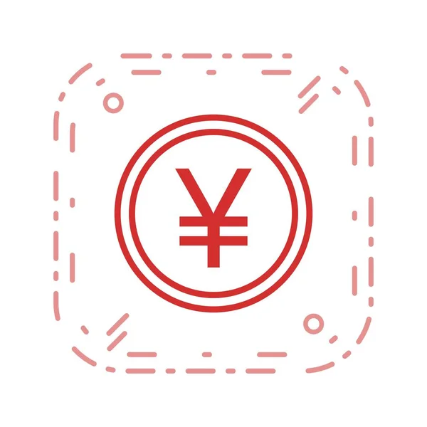 Иконка Вектора Иены Икона Знаковый Вектор Иллюстрация Личного Коммерческого Использования — стоковый вектор