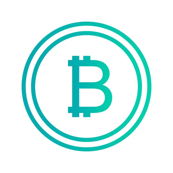 Icono Vector Bitcoin Icono Signo Ilustración Vector Para Uso Personal — Archivo Imágenes Vectoriales