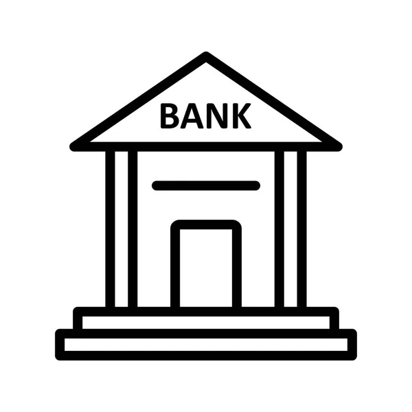 Bank Vektor Ikonen Logga Ikonen Vektorillustration För Personligt Och Kommersiellt — Stock vektor