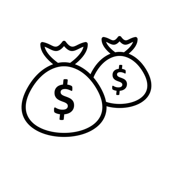 Money bags Vector Icon Sign Icon Vector Illustration For Personal And Commercial Use..