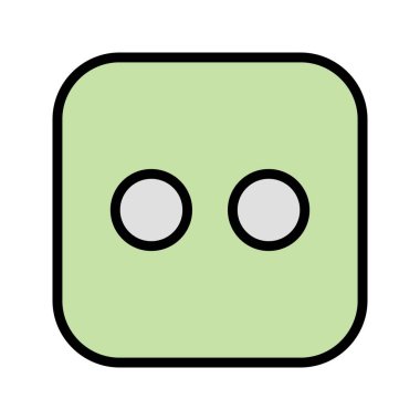 Zar iki vektör simge işareti simge vektör çizim kişisel ve ticari kullanım için..