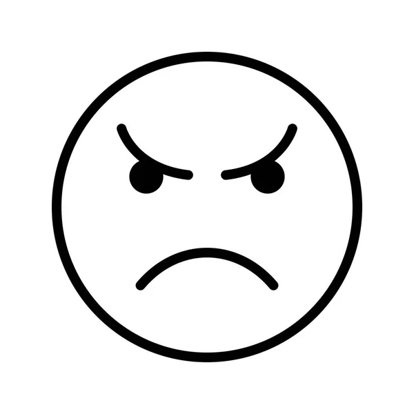 愤怒的表情符号矢量图标标志图标图标图标插图供个人和商业使用 — 图库矢量图片