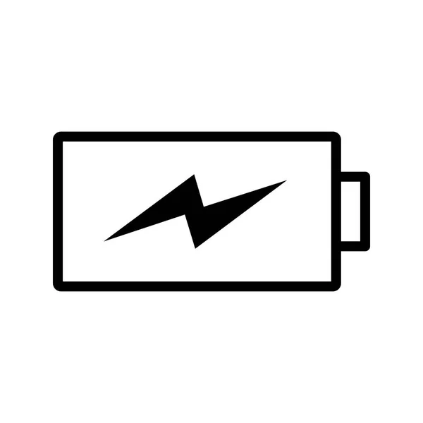 Illustration Vectorielle Icône Signe Icône Vecteur Batterie Charge Pour Usage — Image vectorielle
