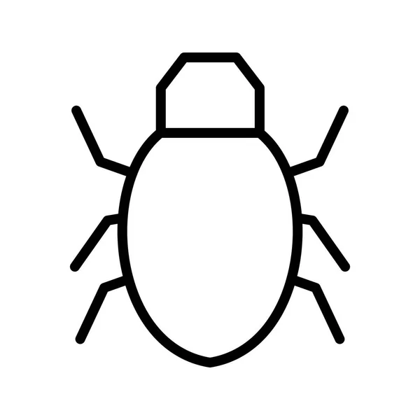 Εικονογράφηση Διάνυσμα Εικονίδιο Φορέα Εικονίδιο Σημάδι Bug Για Προσωπική Και — Διανυσματικό Αρχείο