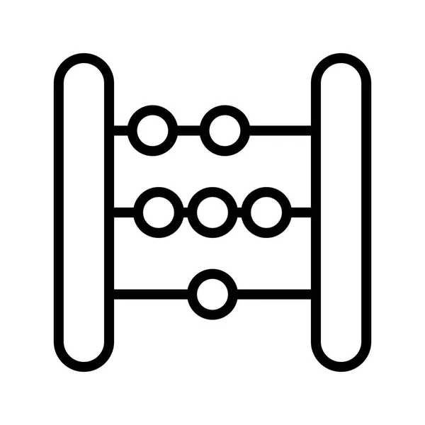Abacus Vector Icon Sign Icon Vektor Illustration Für Den Persönlichen — Stockvektor