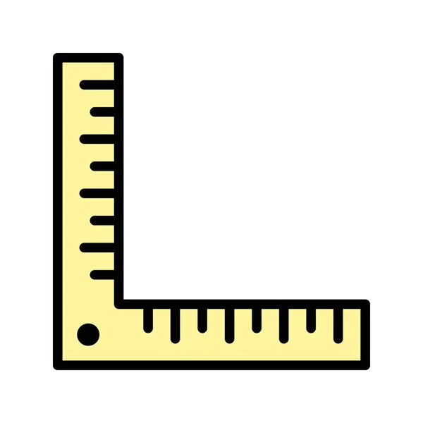 Illustration Vectorielle Icône Signe Icône Règle Angle Pour Usage Personnel — Image vectorielle