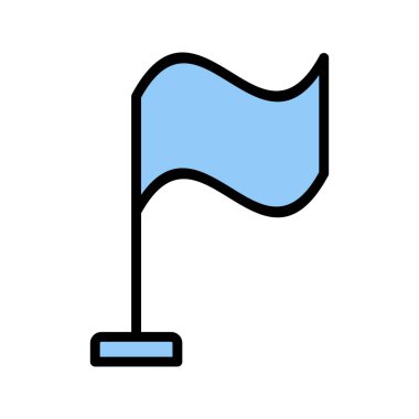 Bayrak vektör simge işareti simge vektör çizim kişisel ve ticari kullanım için..