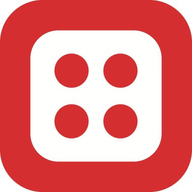 Zar dört vektör simge işareti simge vektör çizim kişisel ve ticari kullanım için..