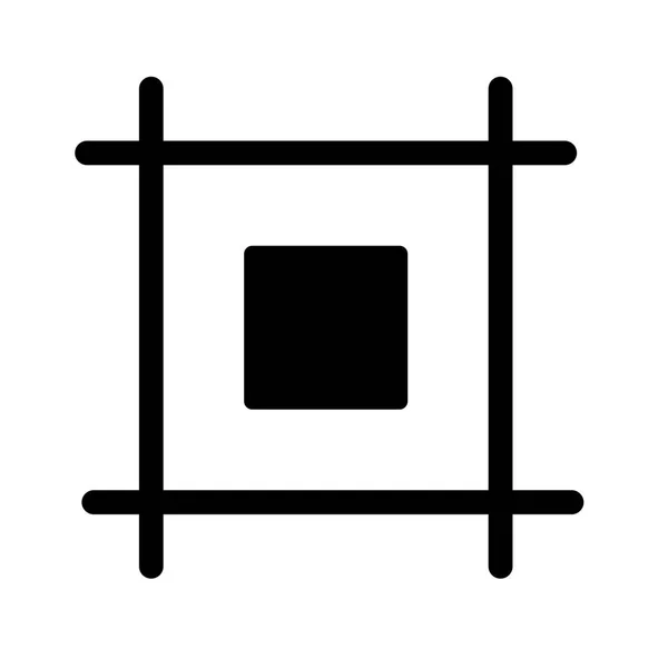 Layout Vektor Symbol Symbol Vektor Illustration Für Den Persönlichen Und — Stockvektor