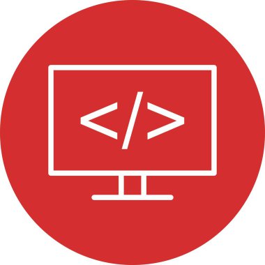 Programlama vektör simge işareti simge vektör çizim kişisel ve ticari kullanım için..