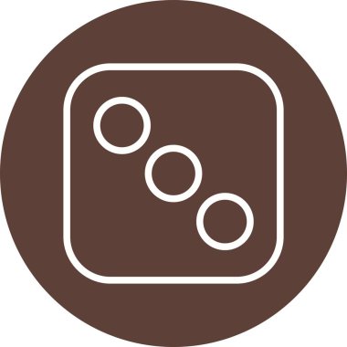 Zar üç vektör simge işareti simge vektör çizim kişisel ve ticari kullanım için..