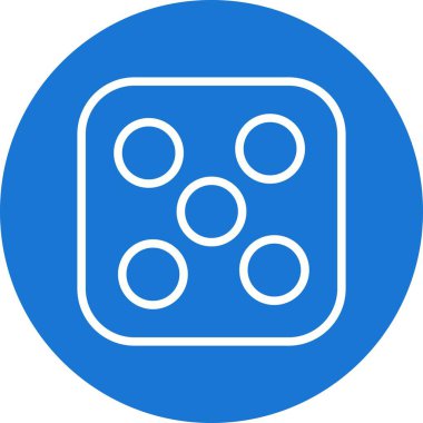 Zar beş vektör simge işareti simge vektör çizim kişisel ve ticari kullanım için..