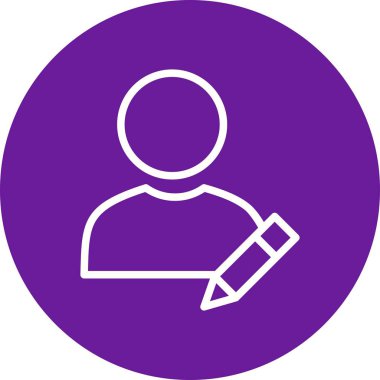 Kişisel ve ticari kullanım için profil vektör simge işareti simge vektör çizim düzenleme..