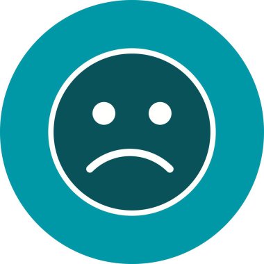 Üzgün ifade vektör simge işareti simge vektör çizim kişisel ve ticari kullanım için..