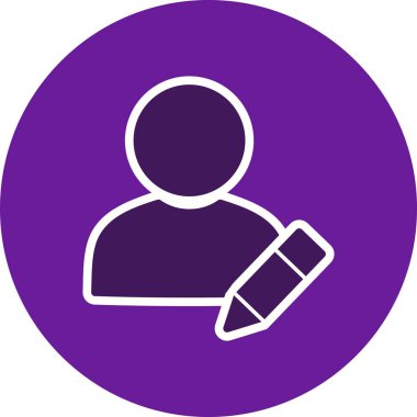 Kişisel ve ticari kullanım için profil vektör simge işareti simge vektör çizim düzenleme..