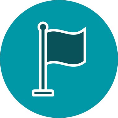 Bayrak vektör simge işareti simge vektör çizim kişisel ve ticari kullanım için..