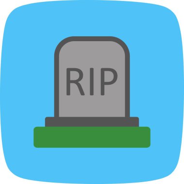 Mezar vektör simge işareti simge vektör çizim kişisel ve ticari kullanım için..