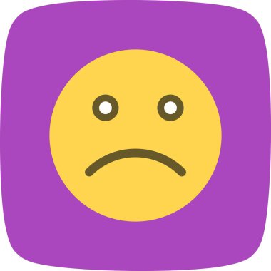 Üzgün ifade vektör simge işareti simge vektör çizim kişisel ve ticari kullanım için..