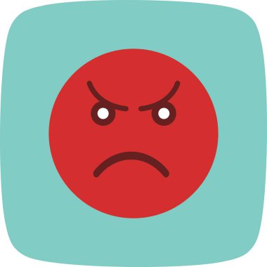 Kızgın ifade vektör simge işareti simge vektör çizim kişisel ve ticari kullanım için..