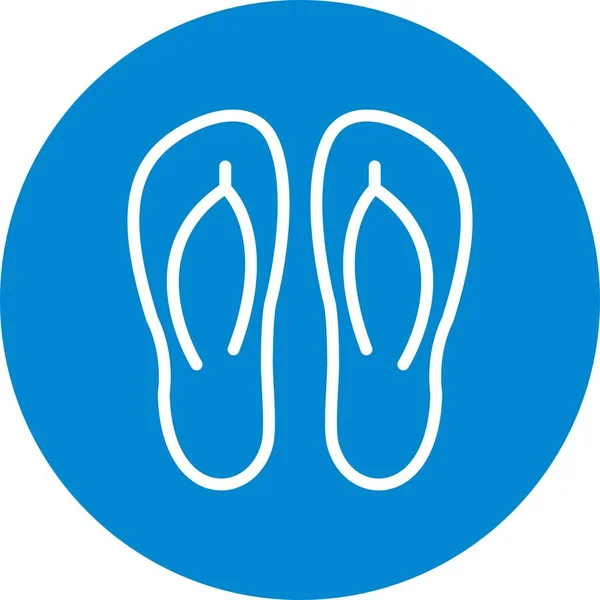 Zapatillas Vector Icon Sign Icon Vector Illustration Para Uso Personal — Vector de stock