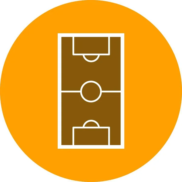 Illustration Vectorielle Icône Signe Icône Champ Football Pour Usage Personnel — Image vectorielle