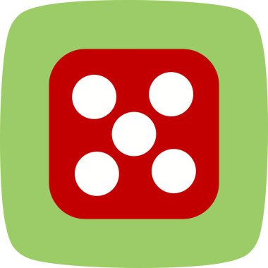 Zar beş vektör simge işareti simge vektör çizim kişisel ve ticari kullanım için..