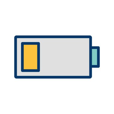 Düşük pil vektör simge işareti simge vektör çizim kişisel ve ticari kullanım için..