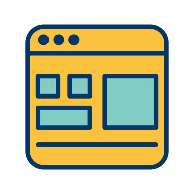 Kişisel ve ticari kullanım için şablon vektör simge işareti simge vektör çizim..