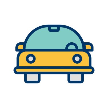 Çizgi film araba vektör simge işareti simge vektör çizim için kişisel ve ticari kullanım..