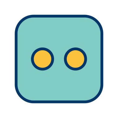 Zar iki vektör simge işareti simge vektör çizim kişisel ve ticari kullanım için..