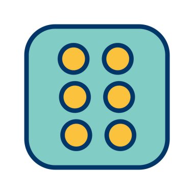 Zar altı vektör simge işareti simge vektör çizim kişisel ve ticari kullanım için..