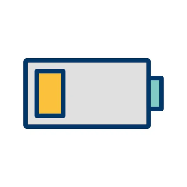 Illustration Vectorielle Icône Signe Vecteur Batterie Faible Pour Usage Personnel — Image vectorielle