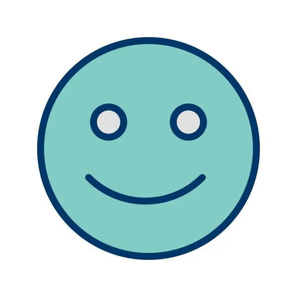 Happy Emoticon Vector Icon Sign Icon Vector Illustration Personal Commercial — Stock Vector